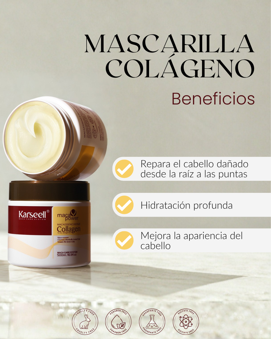 MÁSCARA MACA Y COLÁGENO x 100ml
