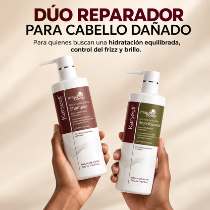 KIT RUTINA DE HIDRATACIÓN Y BRILLO KARSEELL SHAMPOO + ACONDICIONADOR + ACEITE REPARADOR