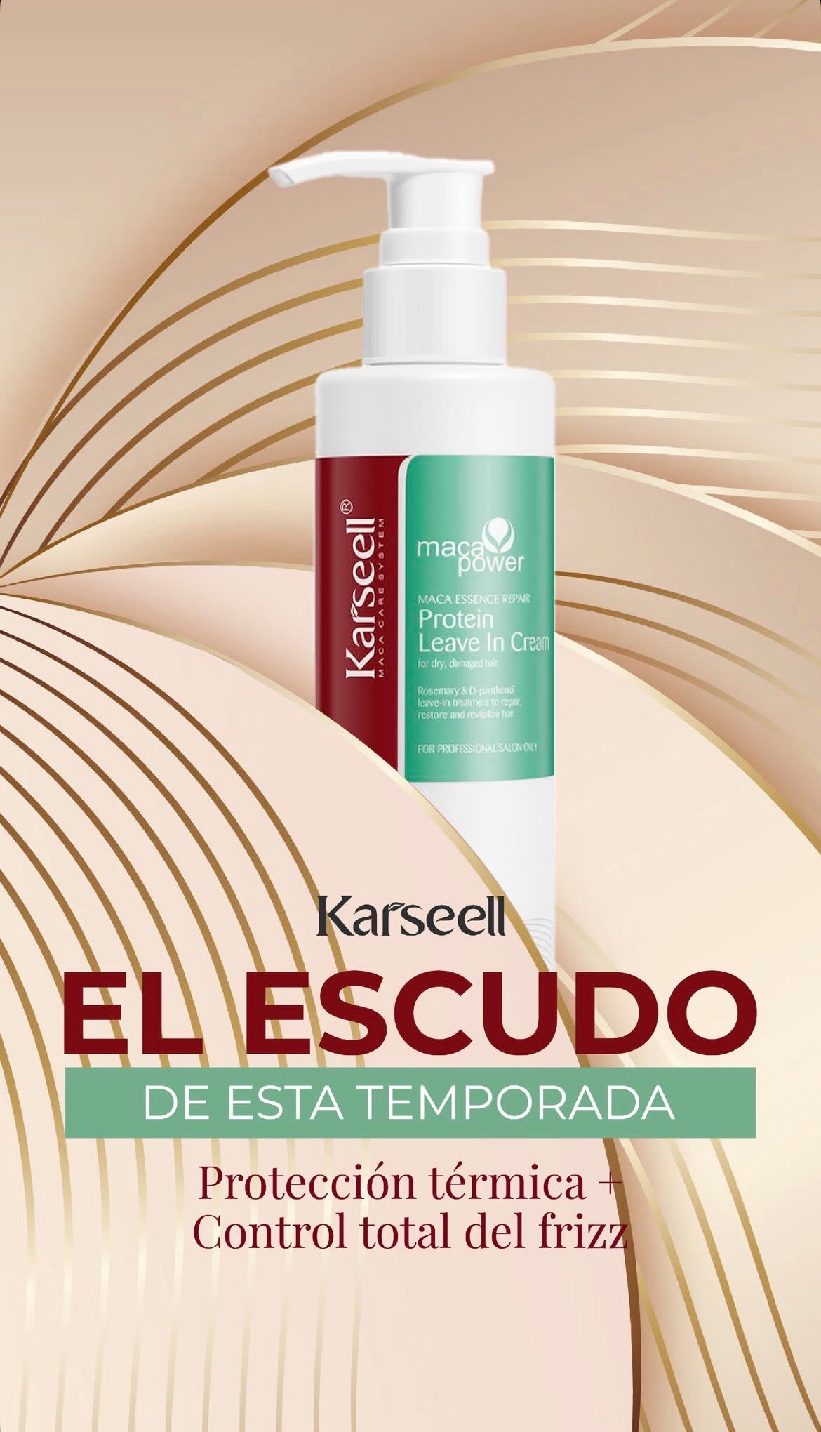 CREMA DE PEINAR LEAVE-IN KARSEELL CON PROTECTOR TÉRMICO 200 ML
